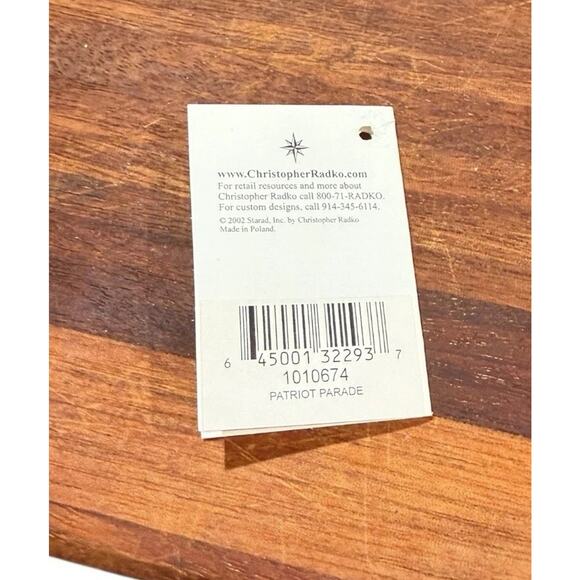 Christopher Radko Patriotic Revolutionary Soldier Flag Colors Freedom Ornament - Picture 6 of 10